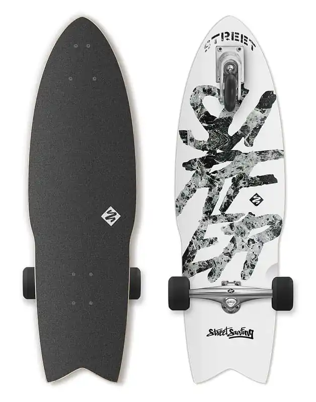 Akční Nabídka Longboard Street Surfing SHARK ATTACK 30” Great White
