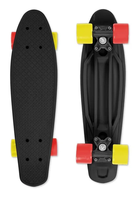 Skateboard FIZZ BOARD Black Red-Yellow, černý Odeslání Ihned