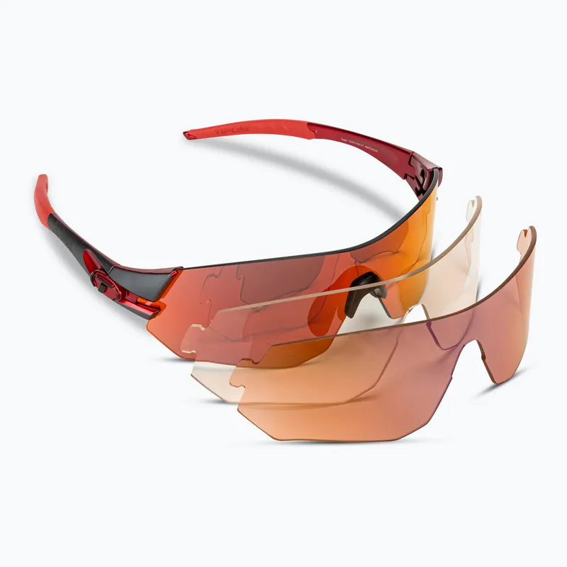 Zlevněný Cyklistické brýle Tifosi Tsali Clarion gunmetal red/clarion red/ac red/clear