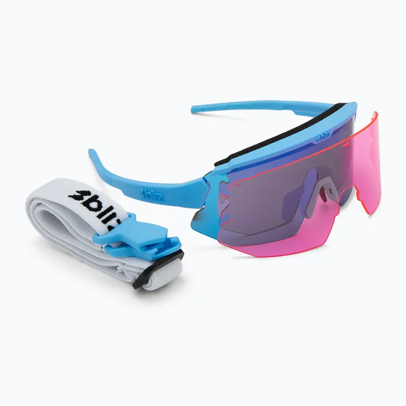 Super Cena Sluneční brýle Bliz Breeze Small matte blue/grey blue mirror/pink