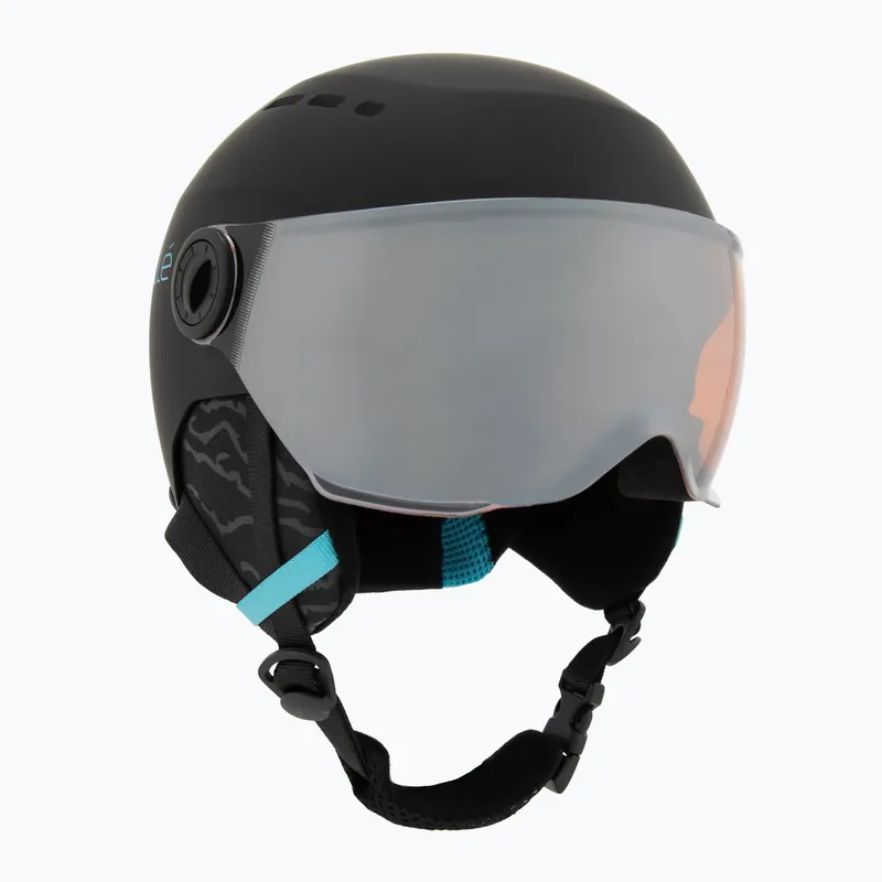 Must-Have Dětská lyžařská helma Bollé Quiz Visor Jr black/blue matte/orange gun