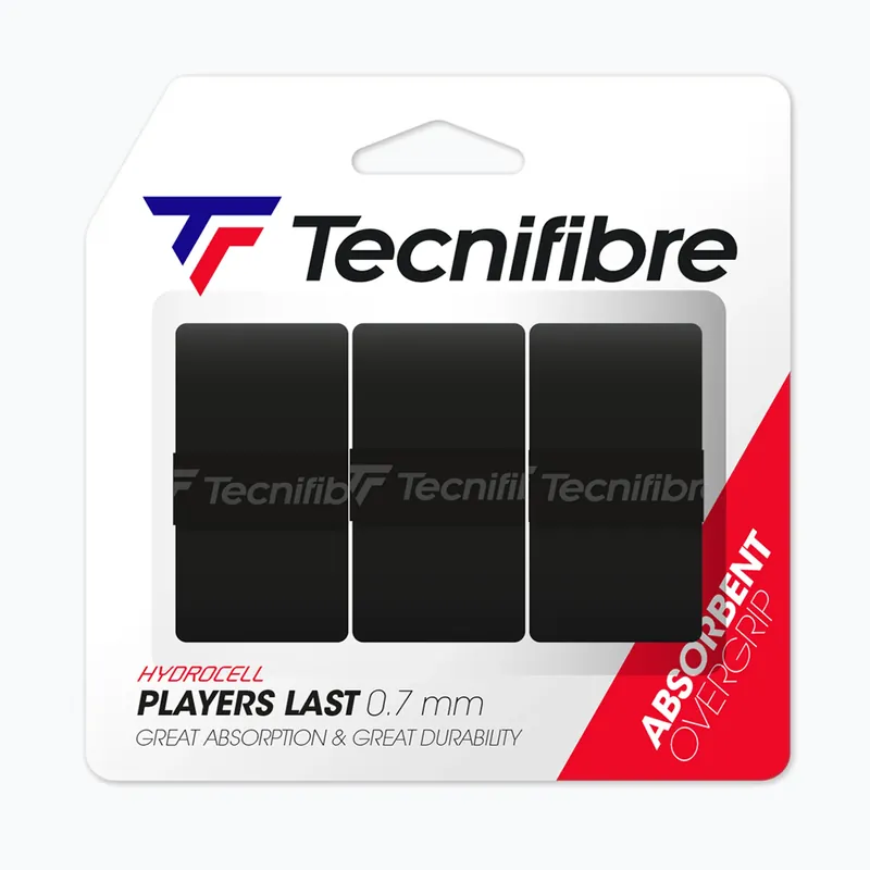 Cenový Hit Omotávka na tenisové rakety Tecnifibre Players Last 3 pcs. black