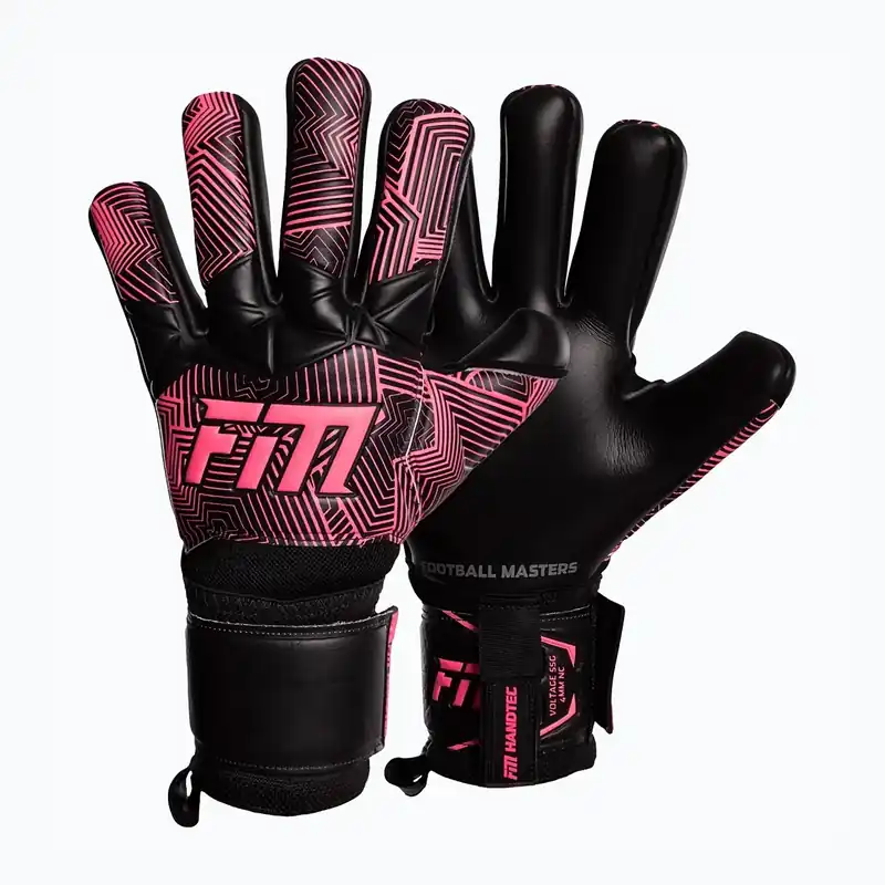 Brankářské rukavice Football Masters Varis X NC black/pink Vysoce Kvalitní