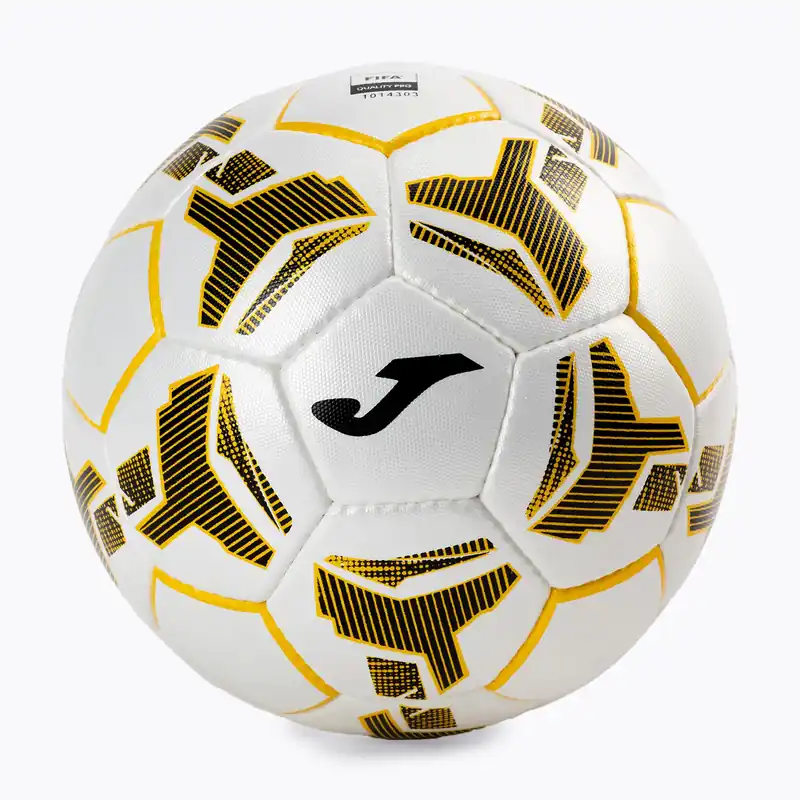 Joma Flame III fotbalový míč bílý a oranžový 400855 Top Prodej