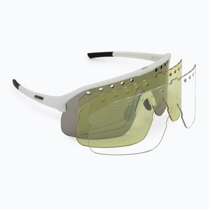 Akční Nabídka Sluneční brýle Rogelli Ventro Polarized white/taupe/brown platinum revo
