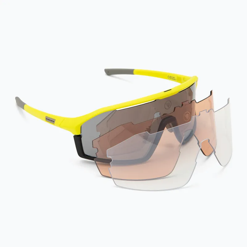 Bezpečná Platba Sluneční brýle Endura Dorado II 3+1+1 hi-viz yellow/smoke tint/full platinum mirror