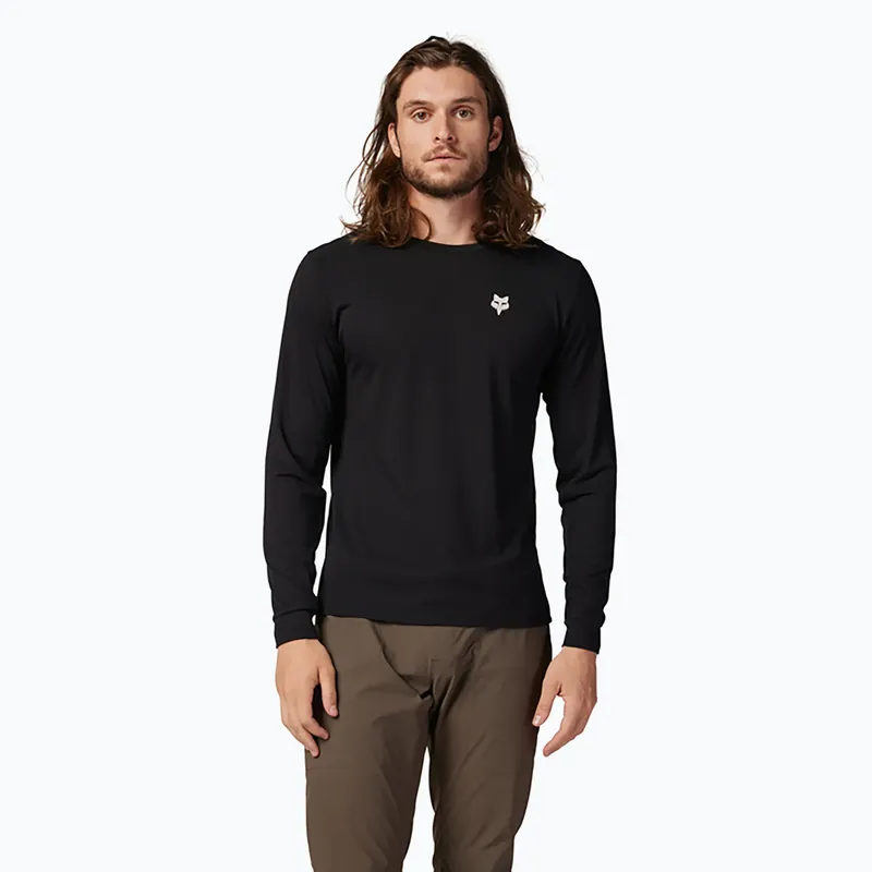 Levný Pánský cyklistický dres longsleeve Fox Racing Ranger Dr Shepherds black