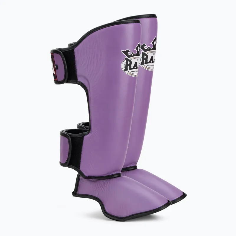 Chrániče holení a chodidel RAJA BOXING Lightweight Shin Guards Genuine Leather purple Výhodná Nabídka