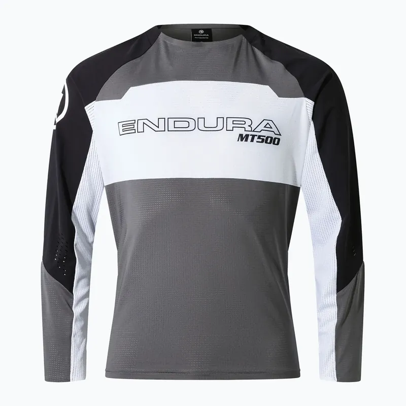 Nízká Cena Pánský cyklistický dres Longsleeve Endura MT500 Burner Lite black