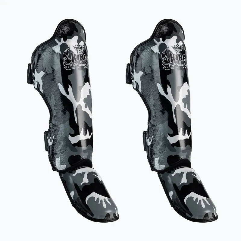 Top King Empower Camouflage šedé chrániče holeně a chodidla TKSGEM-03-GY-L Originální