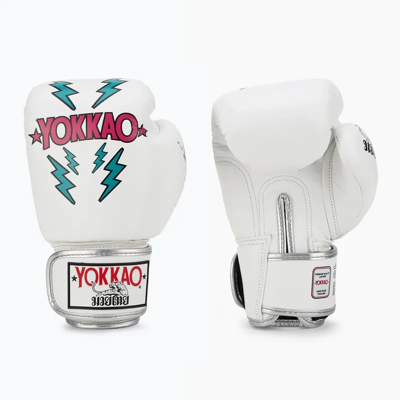 Pánské boxerské rukavice YOKKAO Stadium white Autentický
