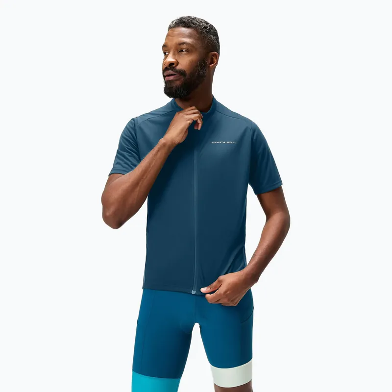 Expresní Doručení Pánský cyklistický dres Endura Loop Zipped blue