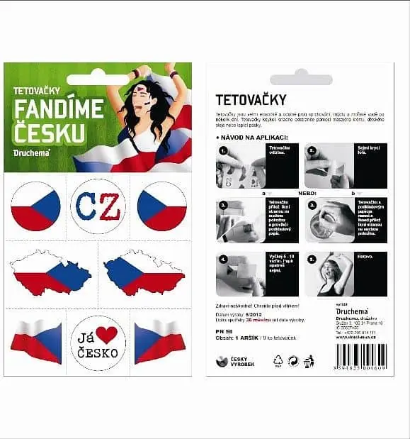 TETOVACKY - FANDÍME ČESKU - karta Novinka