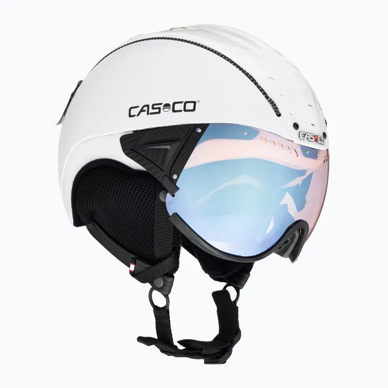 Lyžařská přilba CASCO SP-2 Photomatic Visor strukturovaný bílý lesklý Dokud Zásoby Vydrží