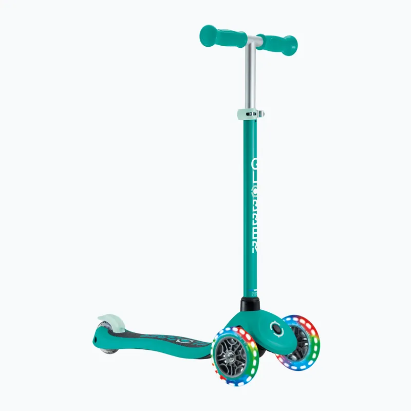 Omezená Nabídka Dětská koloběžka Globber Primo Lights dark emerald green