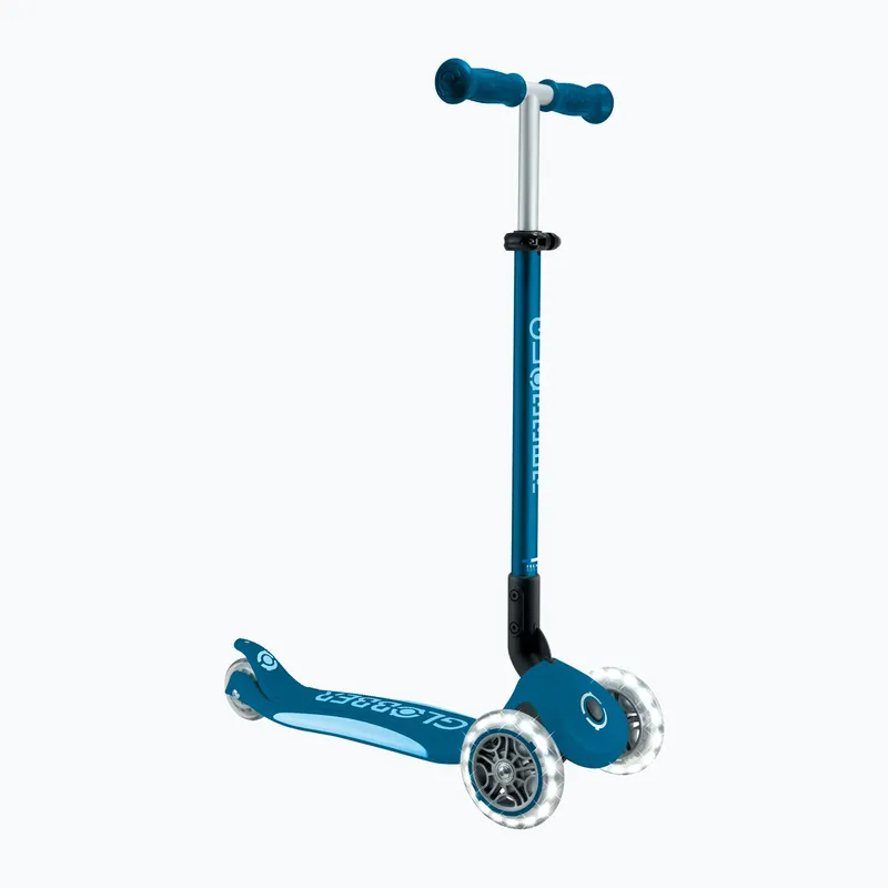 Dětská koloběžka Globber Primo Foldable Plus Lights petrol blue Cenová Bomba