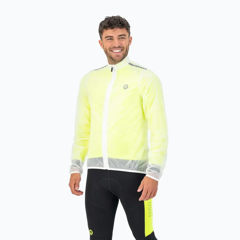 Horká Nabídka Pánská cyklistická bunda Rogelli Emergency white
