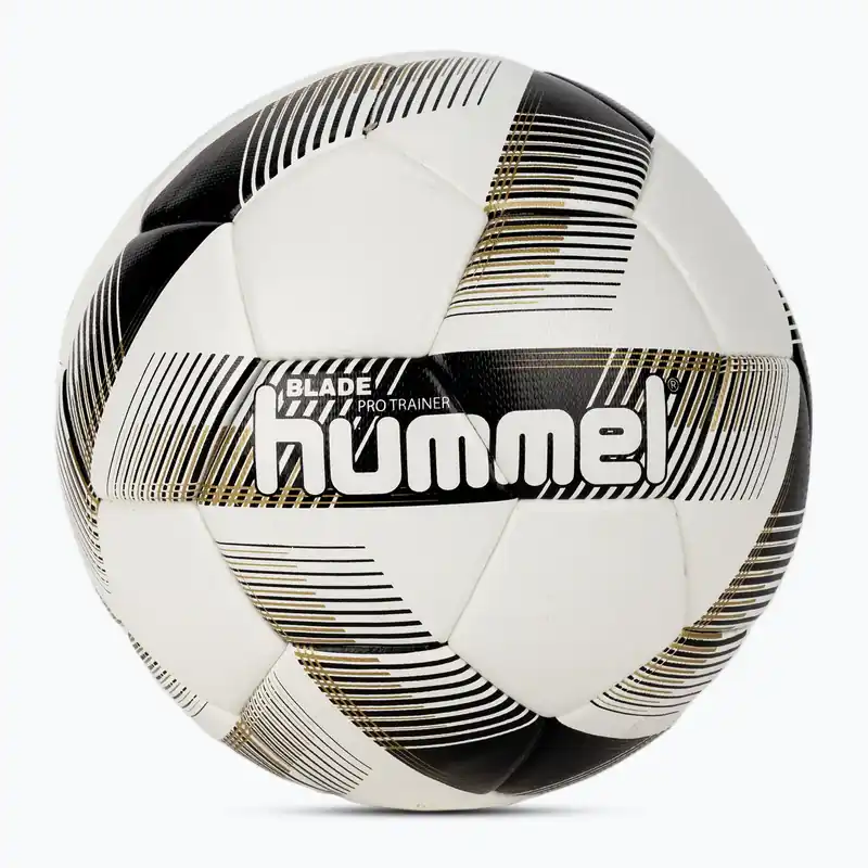 Ověřený Hummel Blade Pro Trainer FB fotbalový míč bílý/černý/zlatý velikost 4