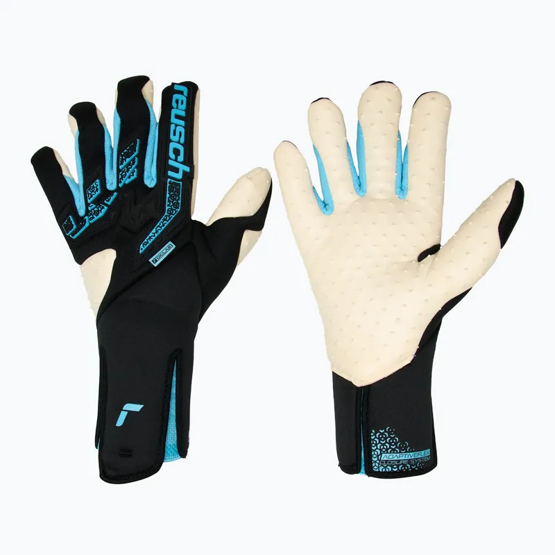 Levný Brankářské rukavice Reusch Attrakt Freegel Speed Bump Strapless black/bachelor button