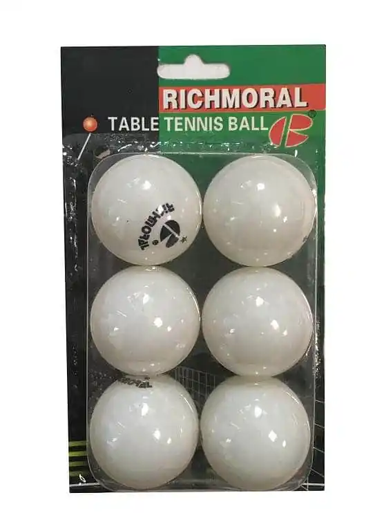 Míčky na stolní tenis Richmoral 40mm - bílá Aktuální