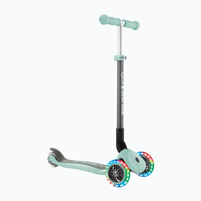 Dětská koloběžka Globber Primo Foldable Lights mint Vysoce Kvalitní