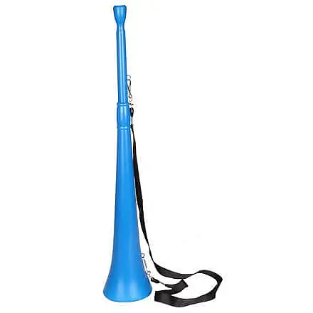 Akční Cena Vuvuzela jednobarevná s popruhem modrá