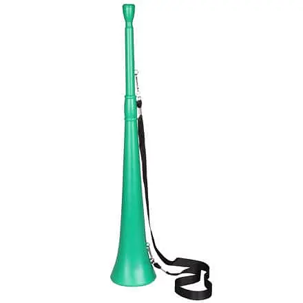 Aktuální Vuvuzela jednobarevná s popruhem zelená