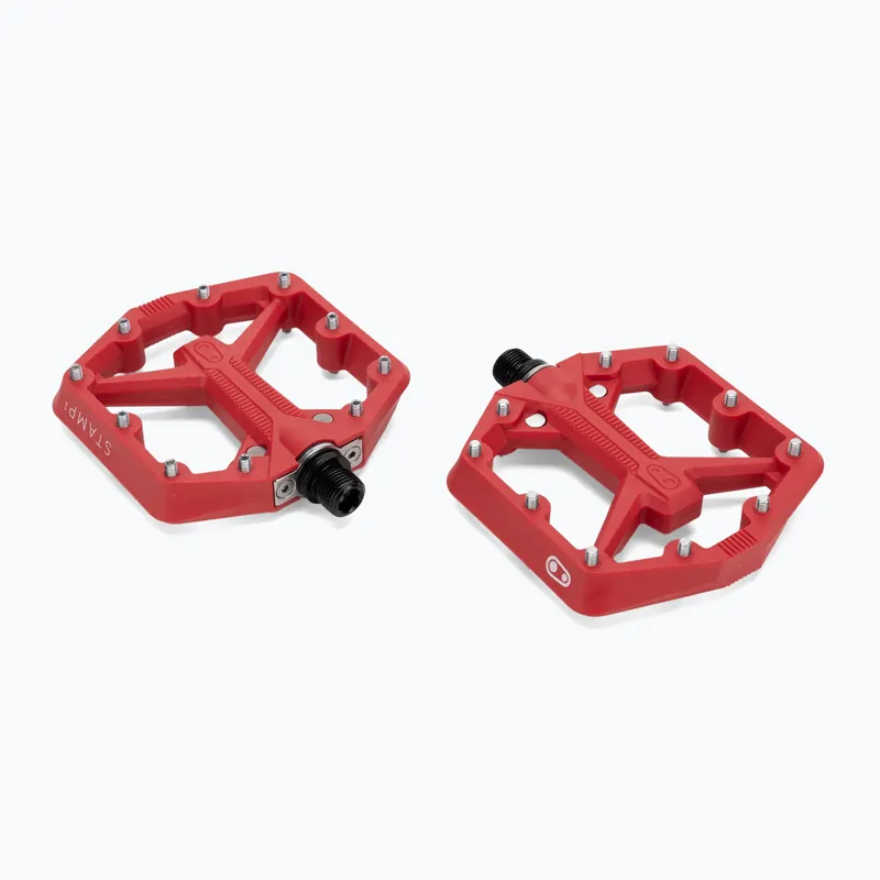 Crankbrothers Stamp 1 Gen2 červené pedály na kolo Nejlepší Volba