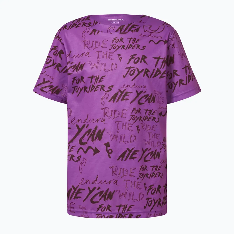 Dětský cyklistický dres Endura Singletrack Core Jr end purple Ověřený