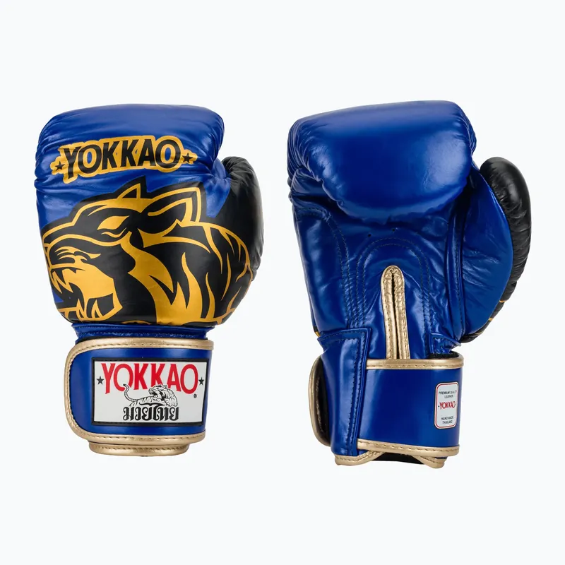 Nová Kolekce Boxerské rukavice YOKKAO Original Boxing Gloves electric blue