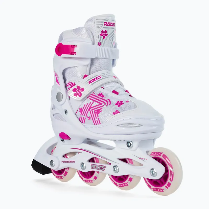 Dětské kolečkové brusle Roces Jokey 3.0 Girl white/pink Sleva