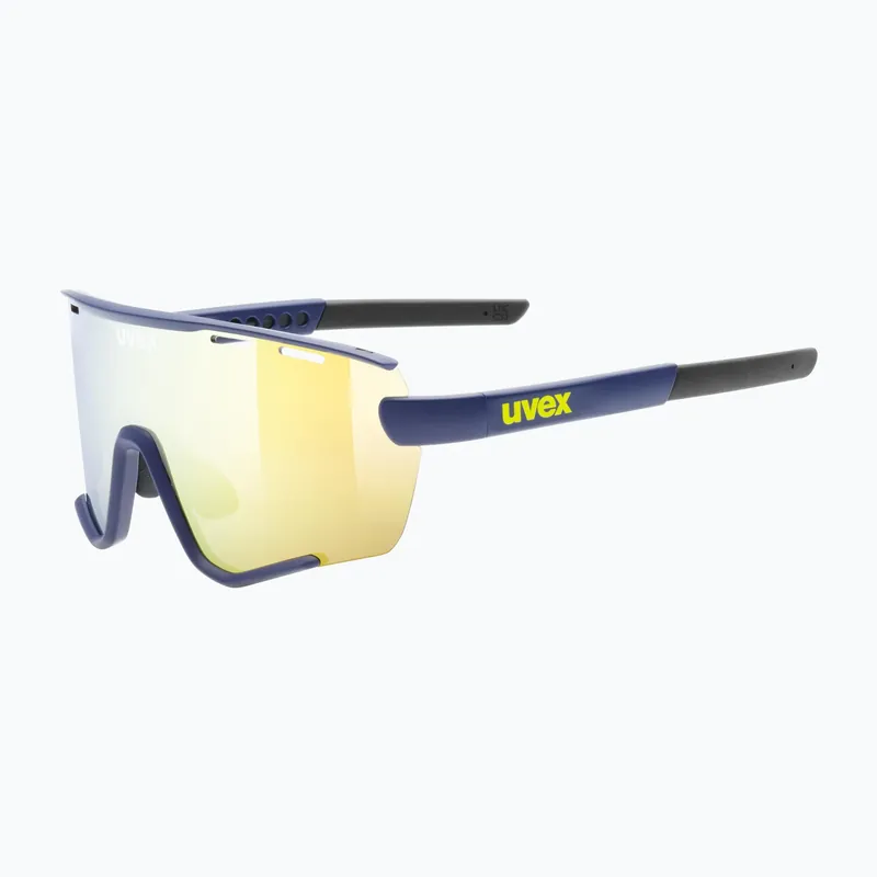 Ověřený Sluneční brýle UVEX Sportstyle 236 Set blue matt/mirror yellow/clear