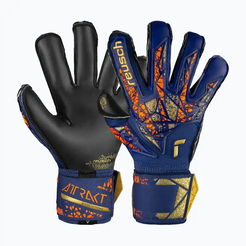 Nejlepší Volba Brankářské rukavice Reusch Attrakt Gold X Evolution premium blue/gold/black