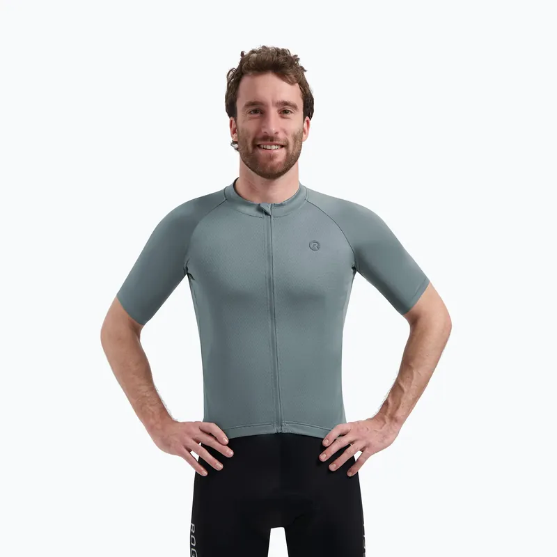 Pánský cyklistický dres Rogelli Essential II grey Zlevněný