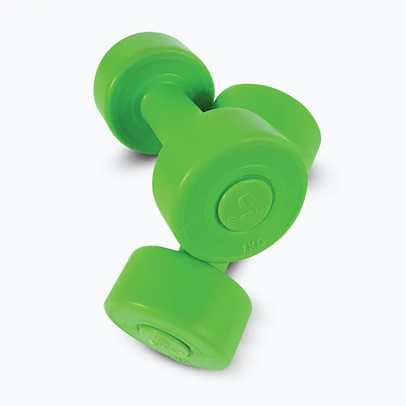Must-Have Sada činek 1 kg Sveltus Cement Dumbbell 2 pcs green