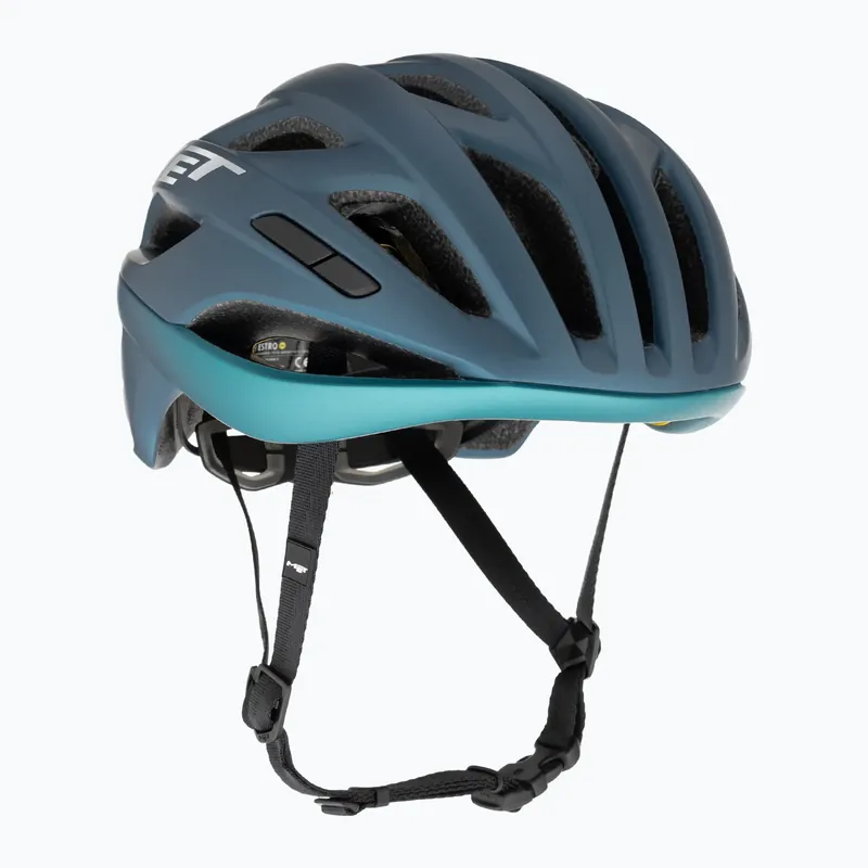 Expresní Doručení Cyklistická helma MET Estro Mips navy/teal matt