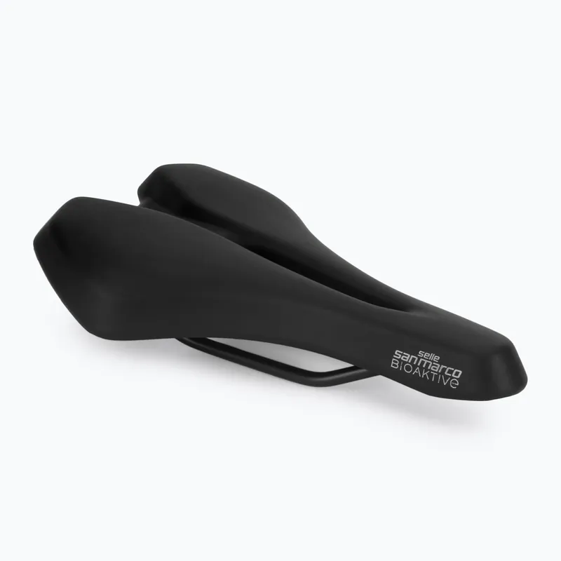 Cyklistické sedlo SAN MARCO Sportive Biofoam Open Small 0-30° black matte Vysoce Kvalitní