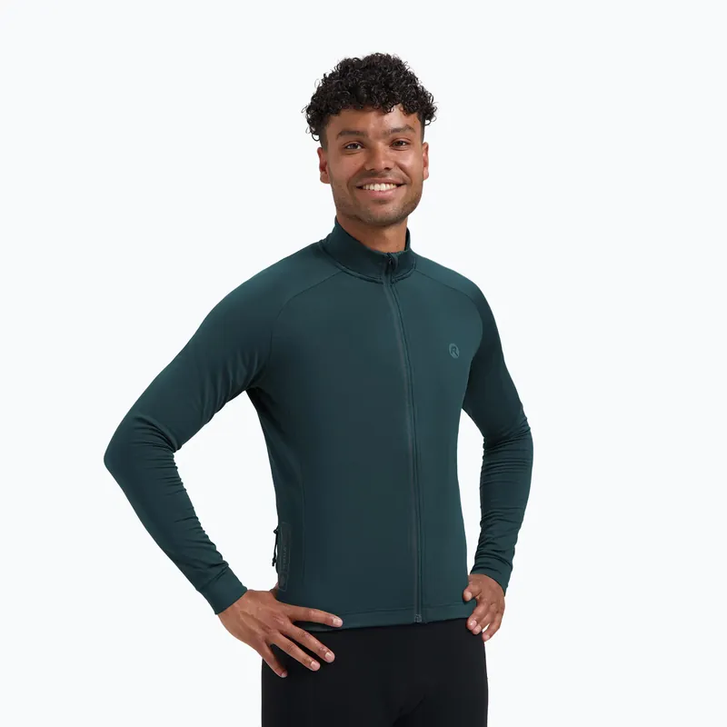 Pánské cyklistické triko Longsleeve Rogelli Essential II blue Pouze Dnes