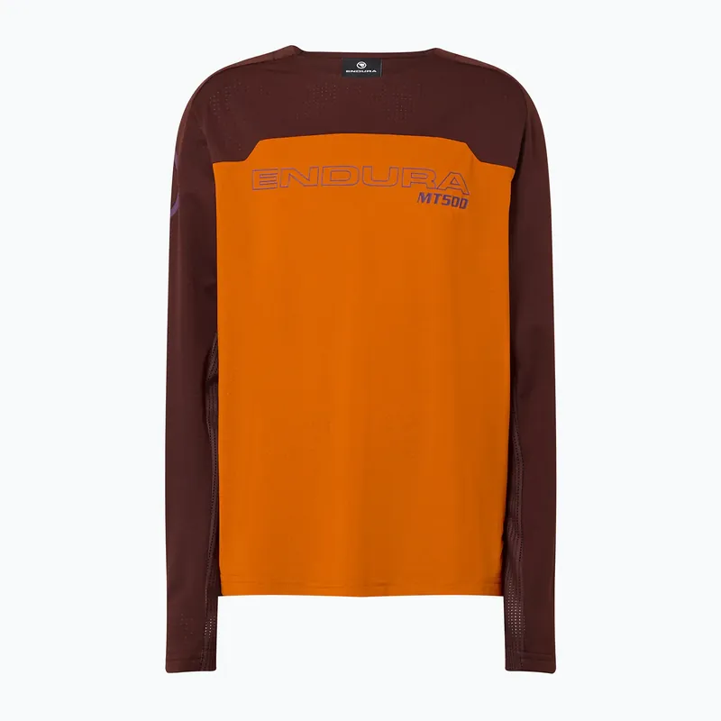 Oblíbený Dětské cyklistické tričko Longsleeve Endura MT500 Burner end orange