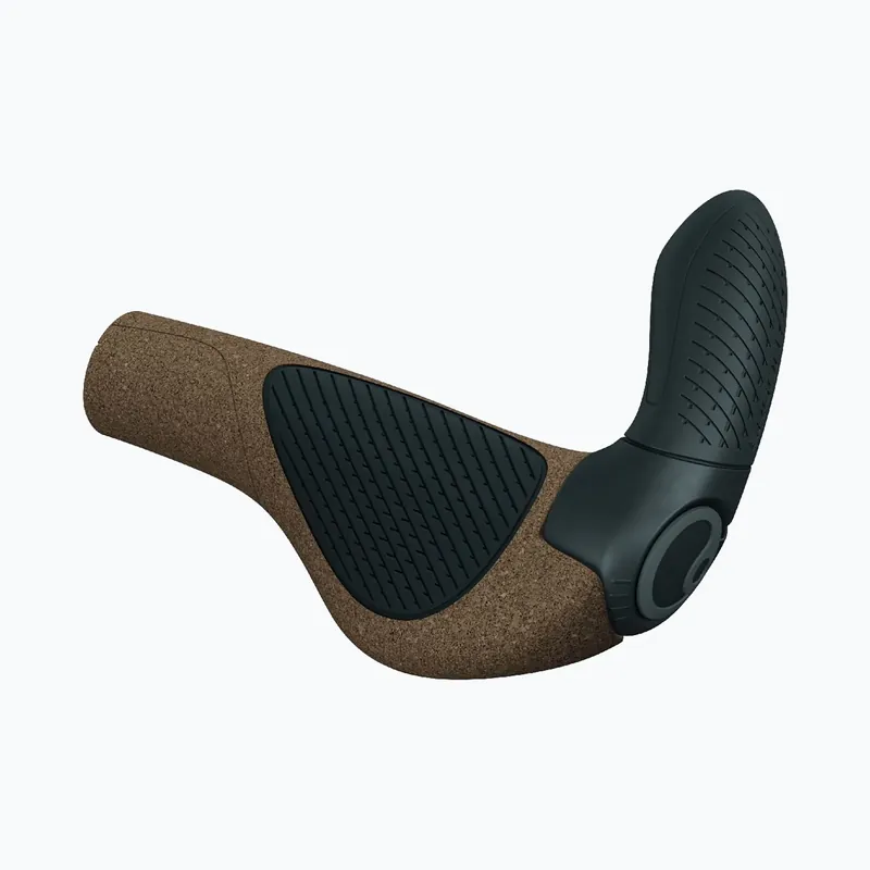 Gripy na řídítka Ergon GP3 Evo Biokork brown/black Akční Nabídka