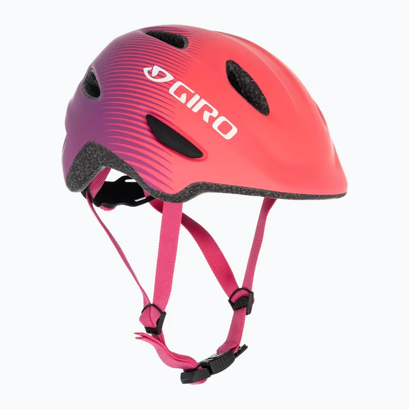 Dětská cyklistická helma Giro Scamp Integrated MIPS matte pink purple fade Autentický
