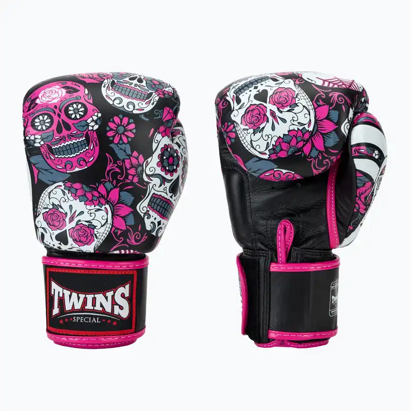 Boxerské rukavice Twins Special Fancy FBGVL3-53 Skull pink/black Dokud Zásoby Vydrží