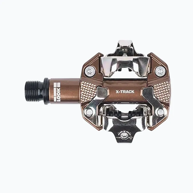 Značkový LOOK X-Track Gravel bike pedály hnědé 22561