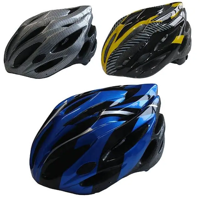 Top Prodej ACRA CSH26-L stříbrná/modrá/žlutá cyklistická helma velikost L(58-60cm) 2015