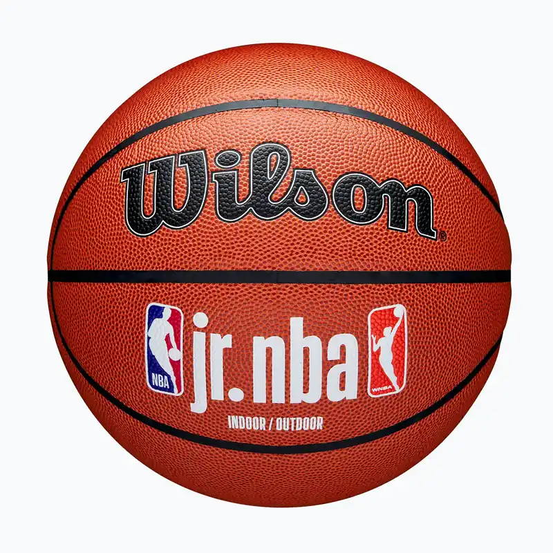 Basketbalový míč Wilson NBA JR Fam Logo Indoor Outdoor brown velikost 7 Poslední Šance