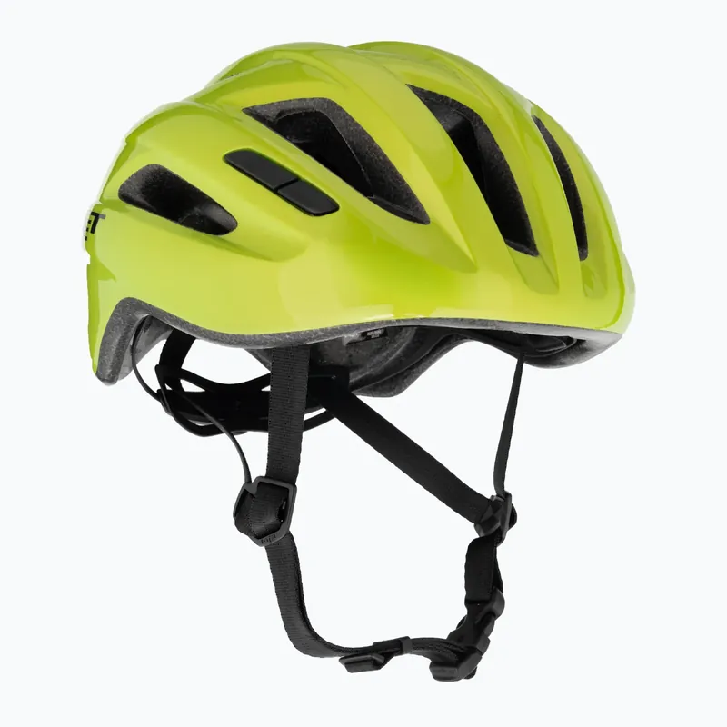 Nejprodávanější Cyklistická helma MET Idolo lime yellow metallic glossy
