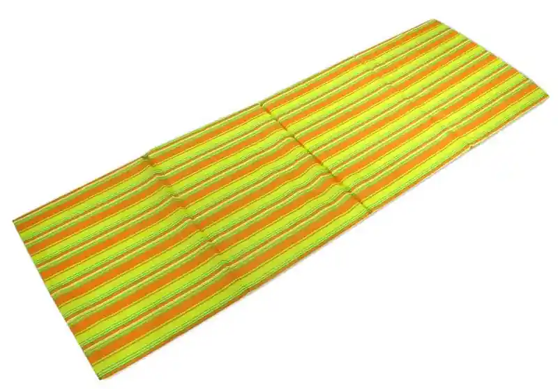 Sleva Čtyřdílné skládací plážové lehátko Sedco STRIPES - žlutá