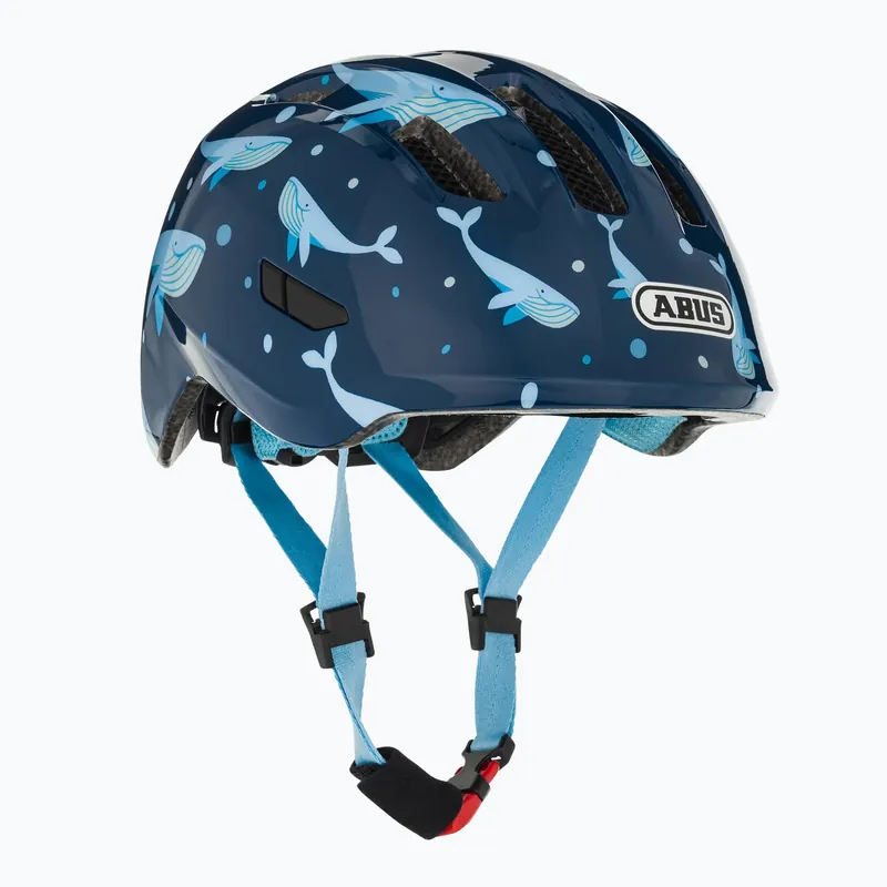 Dětská cyklistická helma ABUS Smiley 3.0 blue whale Akční Cena