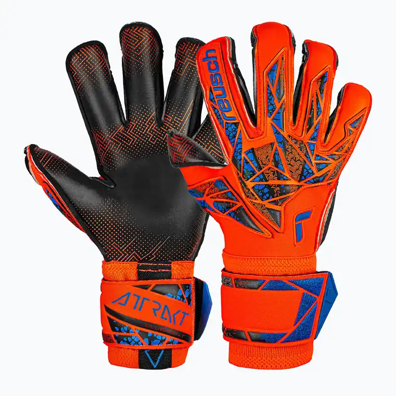 Zlevněný Brankářské rukavice Reusch Attrakt Gold X Evolution GluePrint hyper orng/elec blue/blck