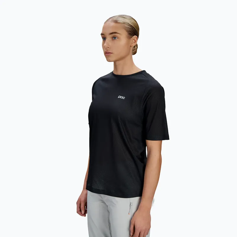 Levný Dámský cyklistický dres POC Motion Air uranium black